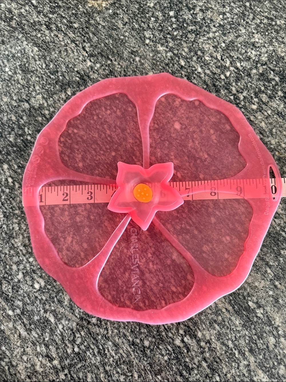 Charles Viancin Hibiscus 🌺 Silicone Lid/Cover NWOT